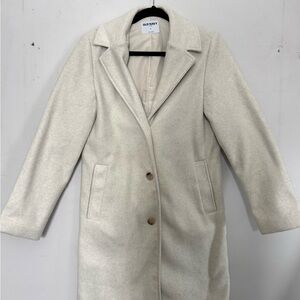 Old Navy Women's Off-White Trench Coat